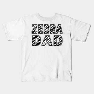 Zebra Dad Kids T-Shirt